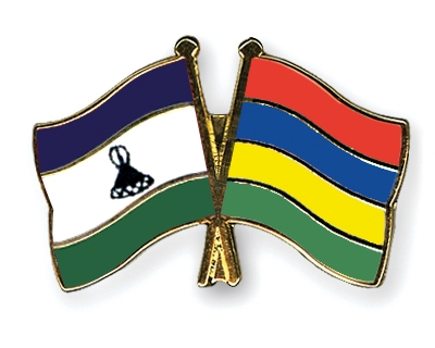 Fahnen Pins Lesotho Mauritius