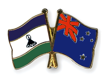 Fahnen Pins Lesotho Neuseeland