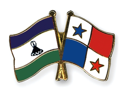 Fahnen Pins Lesotho Panama