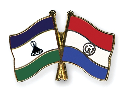 Fahnen Pins Lesotho Paraguay