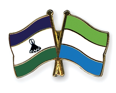 Fahnen Pins Lesotho Sierra-Leone