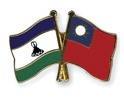 Fahnen Pins Lesotho Taiwan