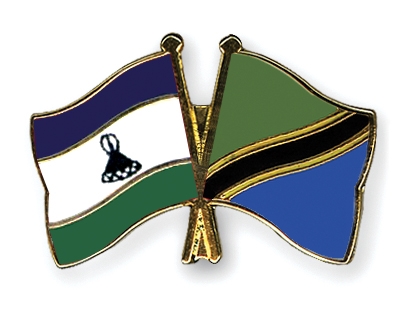 Fahnen Pins Lesotho Tansania