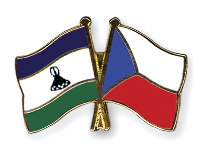 Fahnen Pins Lesotho Tschechische-Republik