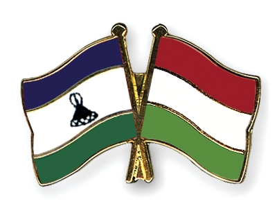 Fahnen Pins Lesotho Ungarn