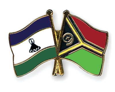 Fahnen Pins Lesotho Vanuatu