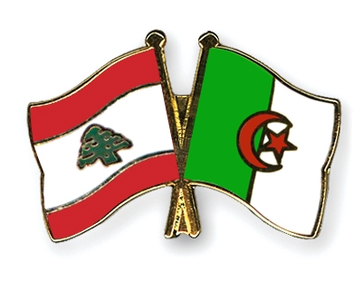 Fahnen Pins Libanon Algerien