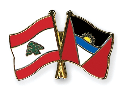 Fahnen Pins Libanon Antigua-und-Barbuda