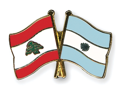 Fahnen Pins Libanon Argentinien