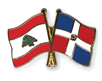 Fahnen Pins Libanon Dominikanische-Republik
