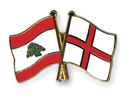 Fahnen Pins Libanon England