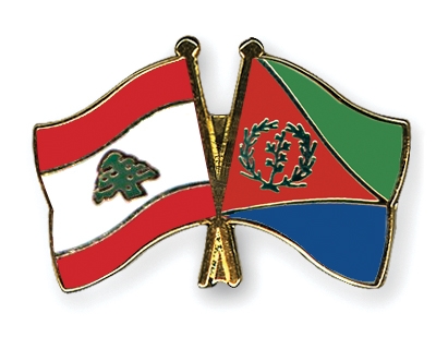 Fahnen Pins Libanon Eritrea