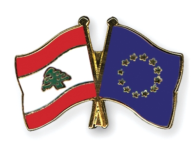 Fahnen Pins Libanon Europa