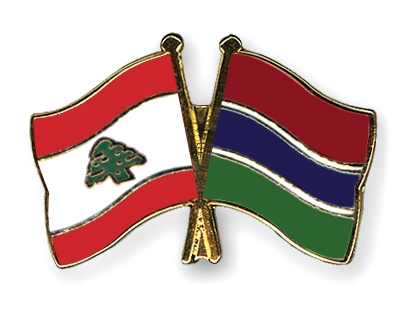 Fahnen Pins Libanon Gambia