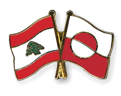 Fahnen Pins Libanon Grnland