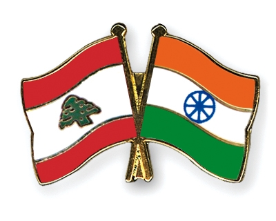 Fahnen Pins Libanon Indien