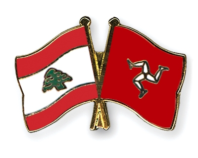 Fahnen Pins Libanon Isle-of-Man