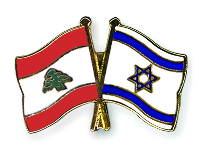 Fahnen Pins Libanon Israel