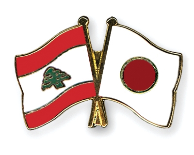 Fahnen Pins Libanon Japan