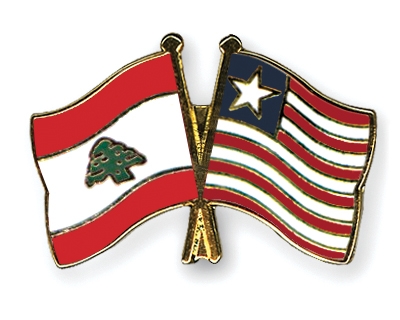 Fahnen Pins Libanon Liberia