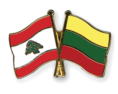 Fahnen Pins Libanon Litauen