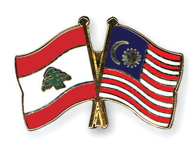 Fahnen Pins Libanon Malaysia