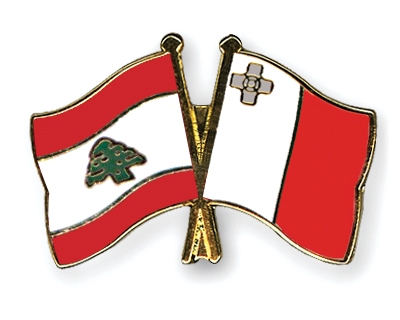 Fahnen Pins Libanon Malta