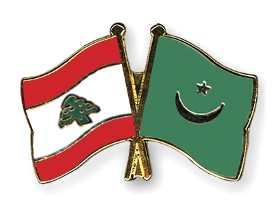 Fahnen Pins Libanon Mauretanien
