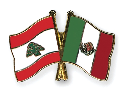 Fahnen Pins Libanon Mexiko