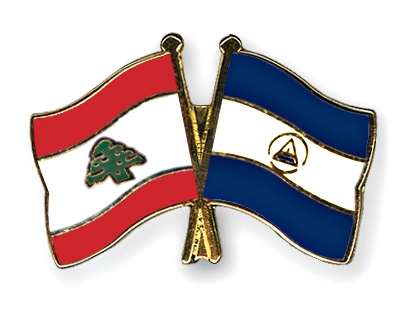 Fahnen Pins Libanon Nicaragua