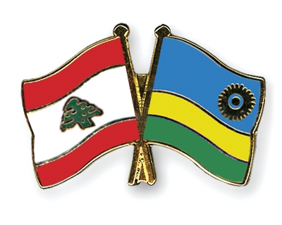 Fahnen Pins Libanon Ruanda