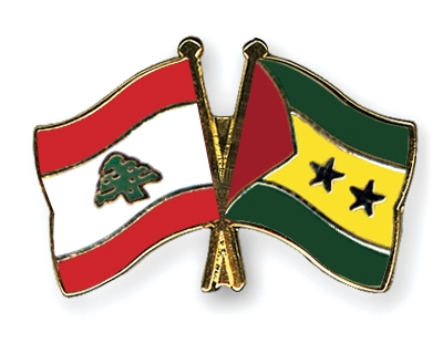 Fahnen Pins Libanon Sao-Tome-und-Principe