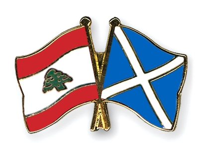 Fahnen Pins Libanon Schottland