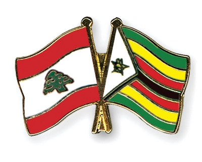 Fahnen Pins Libanon Simbabwe