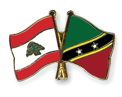 Fahnen Pins Libanon St-Kitts-und-Nevis