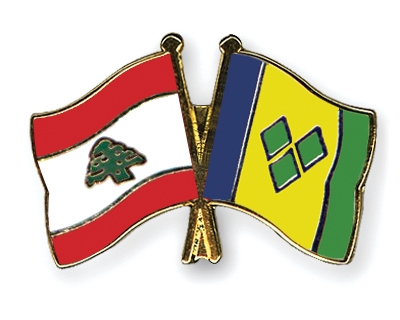 Fahnen Pins Libanon St-Vincent-und-die-Grenadinen