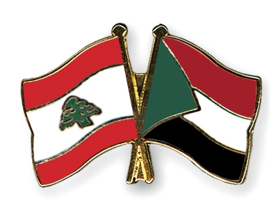 Fahnen Pins Libanon Sudan