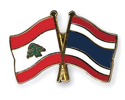 Fahnen Pins Libanon Thailand
