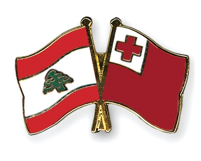 Fahnen Pins Libanon Tonga