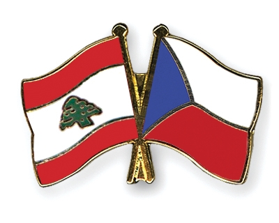 Fahnen Pins Libanon Tschechische-Republik