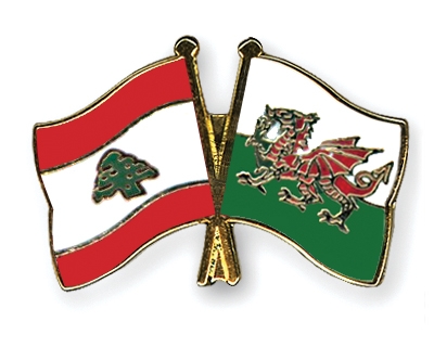 Fahnen Pins Libanon Wales
