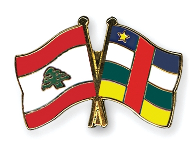Fahnen Pins Libanon Zentralafrikanische-Republik