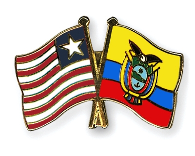 Fahnen Pins Liberia Ecuador