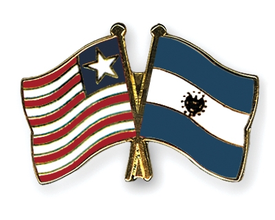 Fahnen Pins Liberia El-Salvador