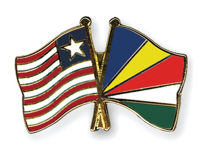 Fahnen Pins Liberia Seychellen