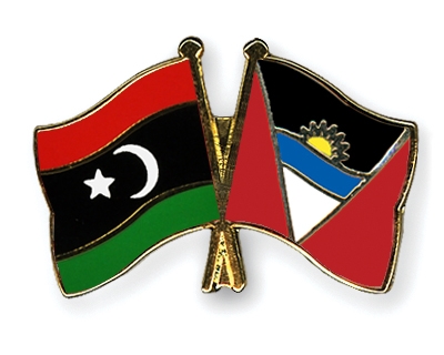 Fahnen Pins Libyen Antigua-und-Barbuda