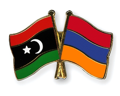 Fahnen Pins Libyen Armenien