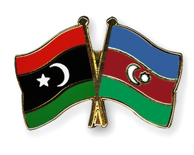 Fahnen Pins Libyen Aserbaidschan