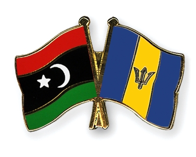 Fahnen Pins Libyen Barbados