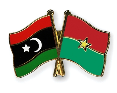 Fahnen Pins Libyen Burkina-Faso